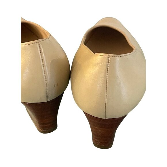 Kurt Geiger womens shoes cream  pump 2’ block heel classic size 10 - Picture 4 of 7